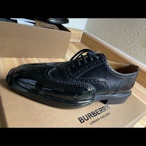 🚨SOLD🚨 Brand New Burberry Leather Oxford Brogue, Men Size US: 10.5 EU: 43.5